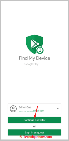 Click on login