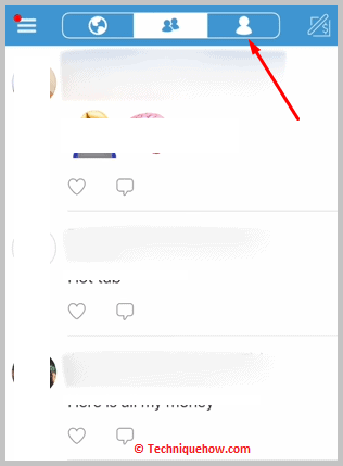 Click on person icon