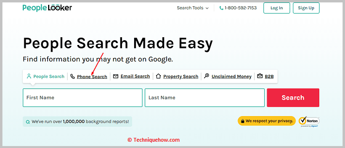 Click on Phone Search