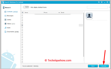 Click-on-recover
