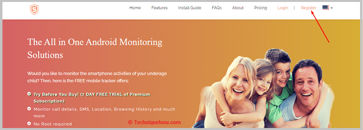 Click on register