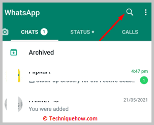 Click on search icon