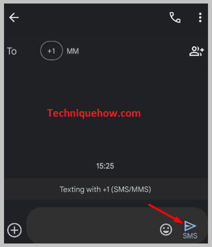 Click on send button