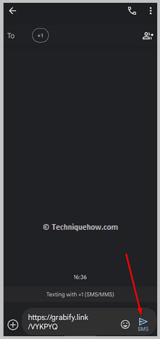 Click on send button