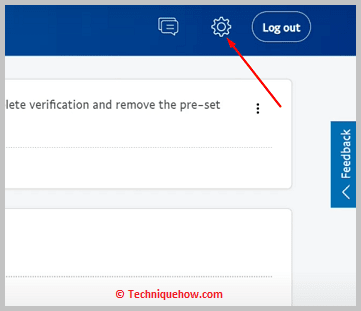 Click on settings