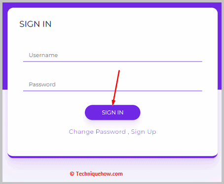 Click on sign in