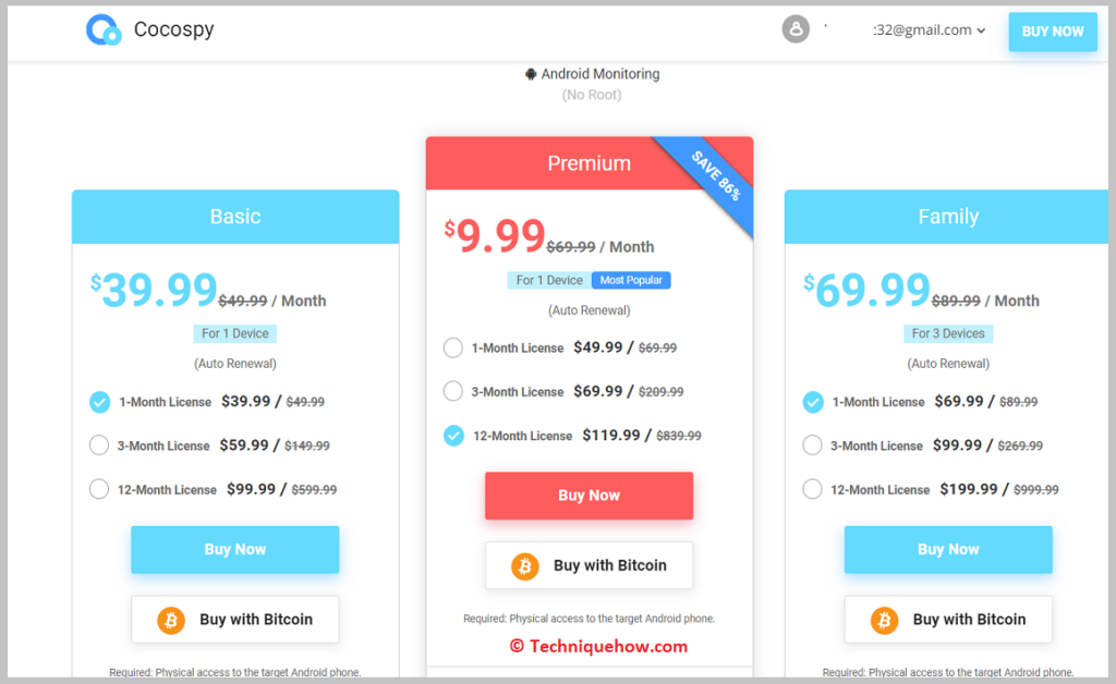 Cocospy pricing