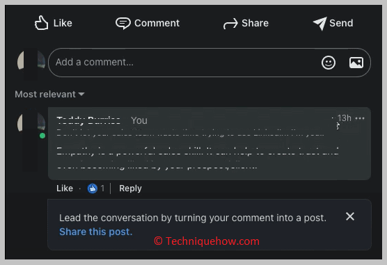 Comments & Reply on Posts