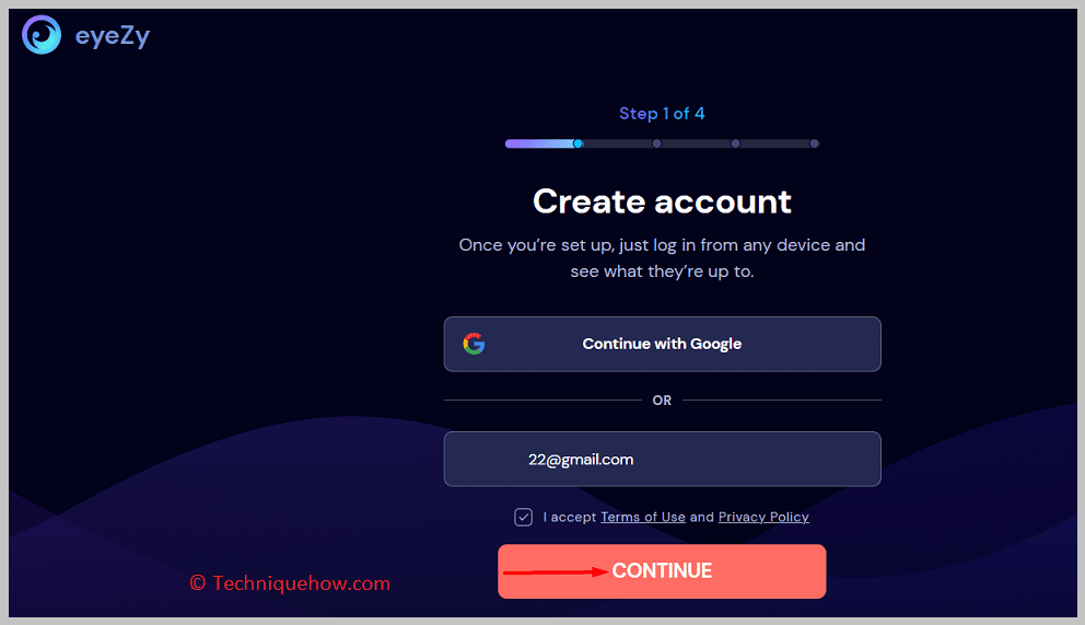  Create your account