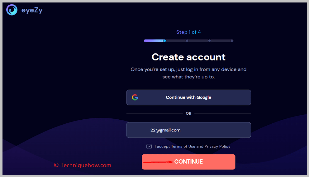 Create your account