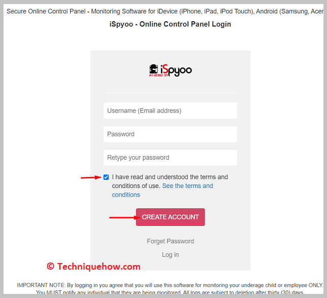Create your account 2
