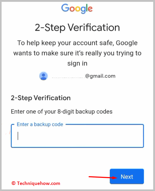 'Enter one of your 8-digit backup codes 1