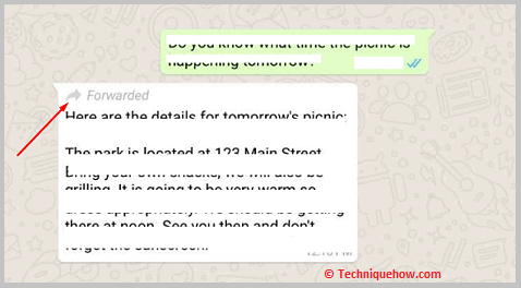 Fake messages are mostly tagged as forwarded