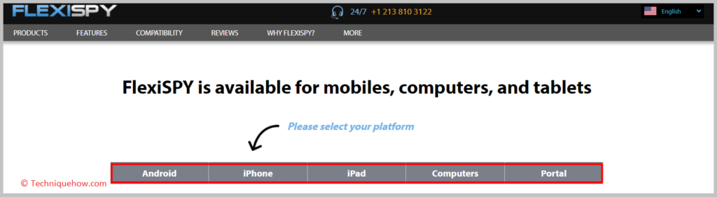 Flexispy app on the target device