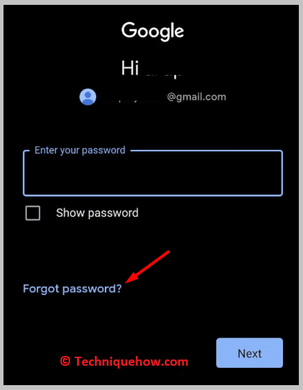 Forgot password