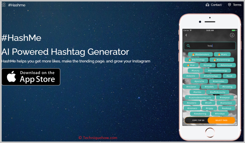 Hashme Hashtag for instagram