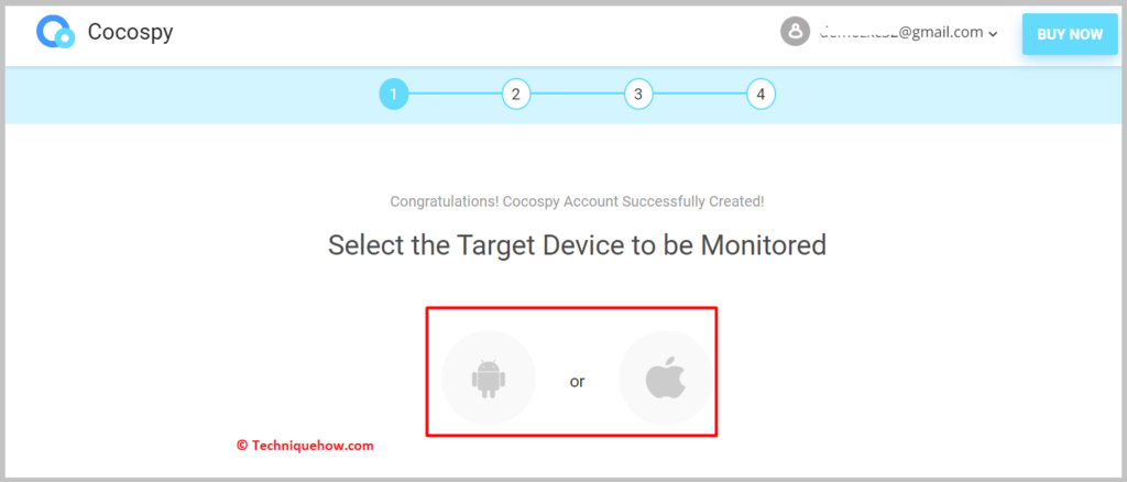 Install the app on the target's device  co