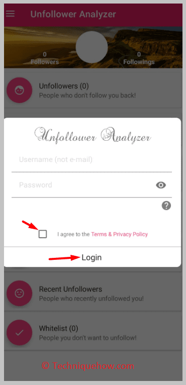 Log in with your Instagram account