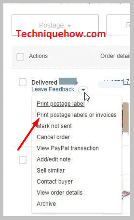 Print address labels and invoices