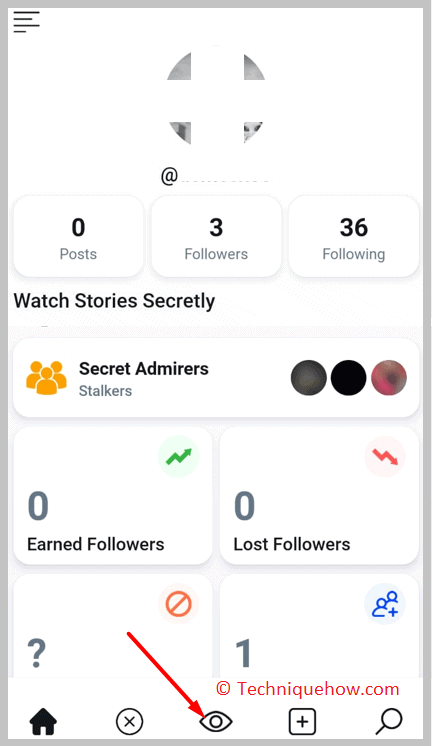 Profile stalker section