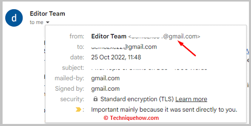 Real Email Seems to be Coming from @gmail.com