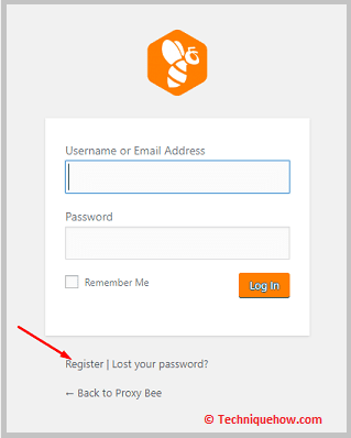 Click on register