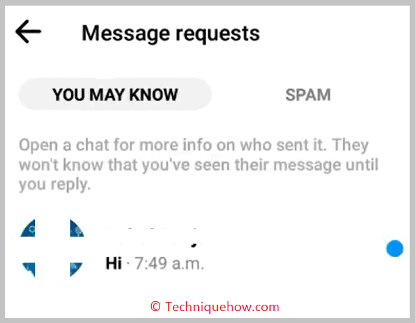 See Unknown Sent Messages