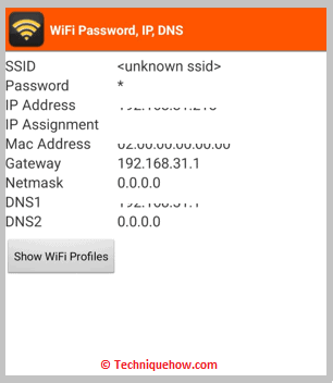 See details of wifi