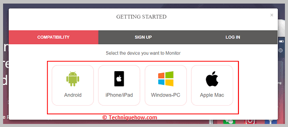 Select any device