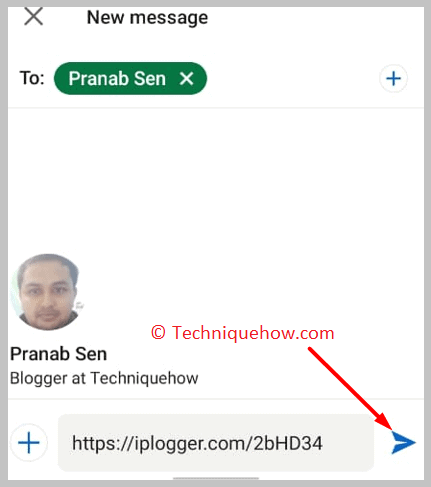 Send a message along