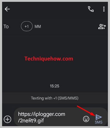 Send link and wait for the click