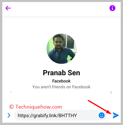Send link on Message