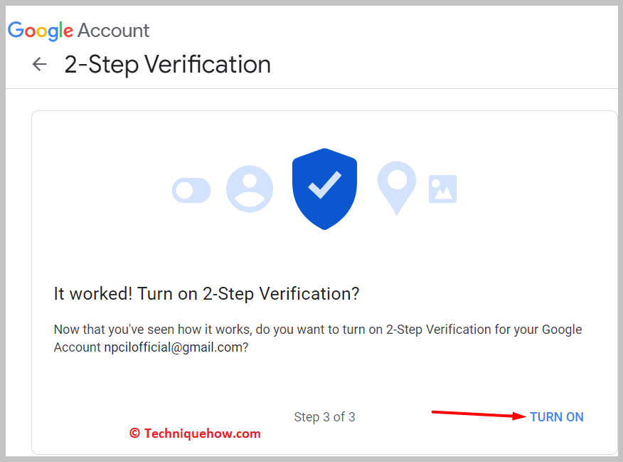 TURN ON’ option, and you are done.