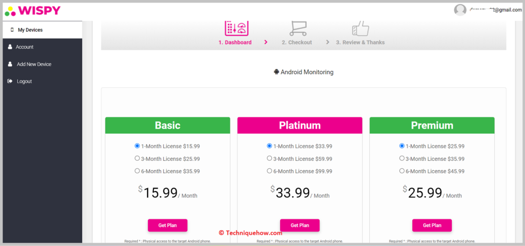TheWiSpy pricing