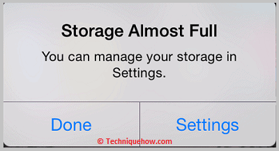 You don't have enough storage1