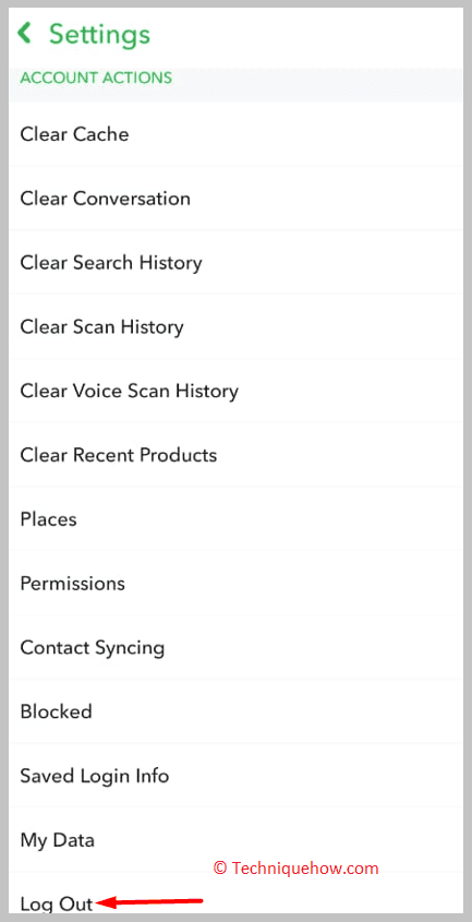 Your Snapchat Will be logged Out