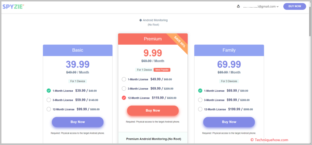 activate your account by buying a plan
