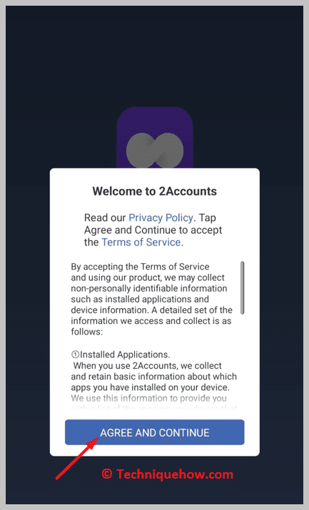 app by clicking on Allow