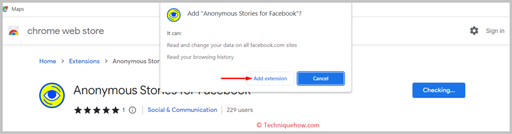 click on Add Extension