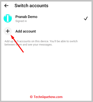 click on +Add account.