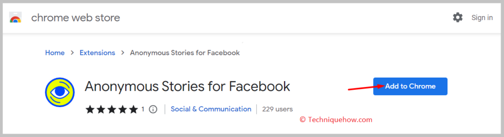 click on Add to Chrome