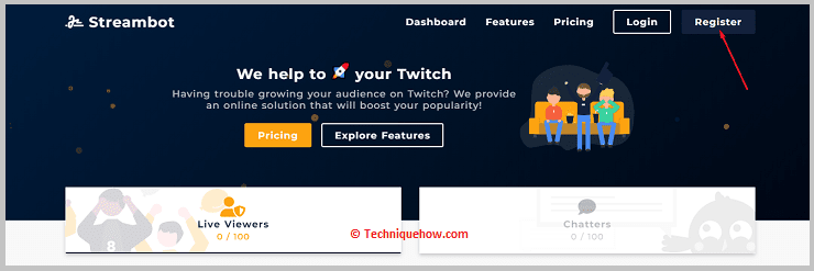 click on Register