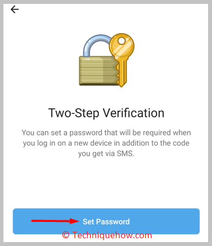 click on Set Password