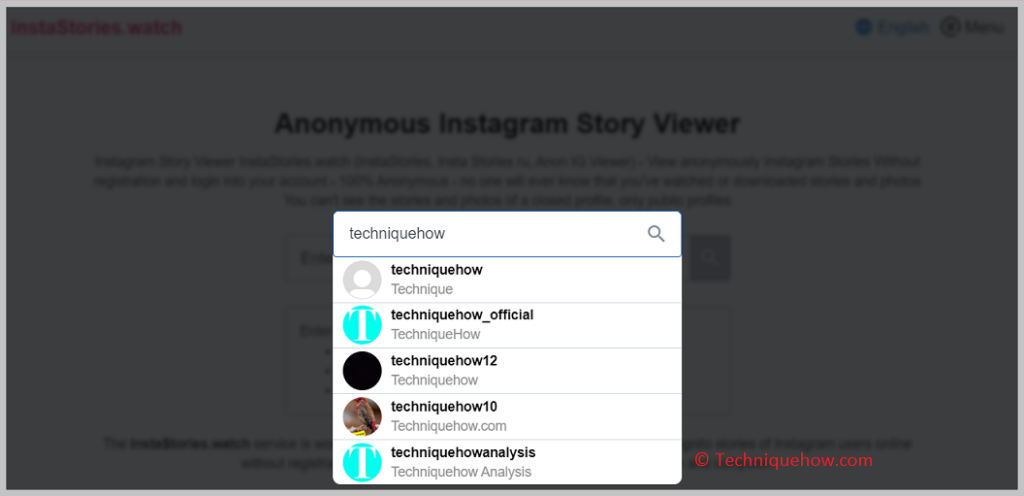click on the magnifying glass icon