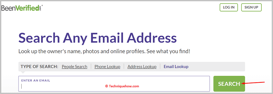 click the SEARCH