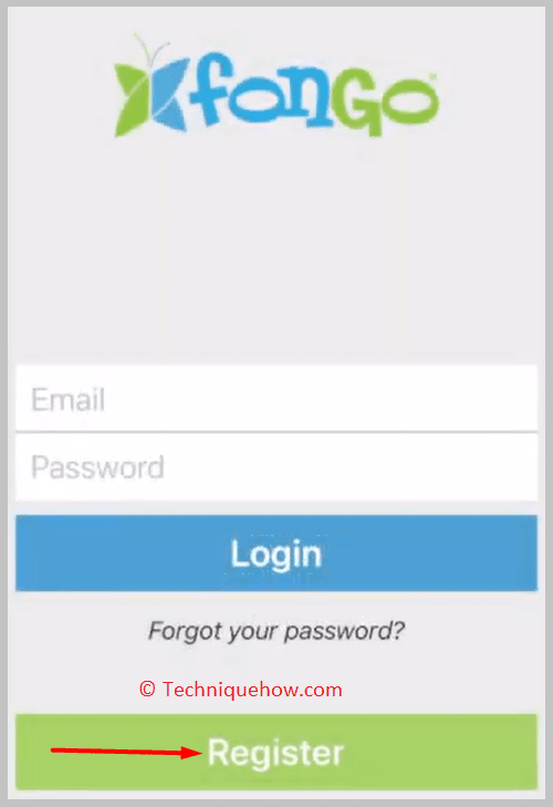 contacts, and tap Register