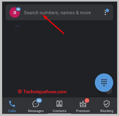 display the name of the user truecaller