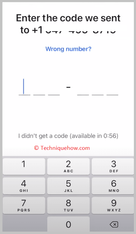 down the side digit code