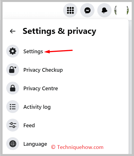 from the list, select Settings