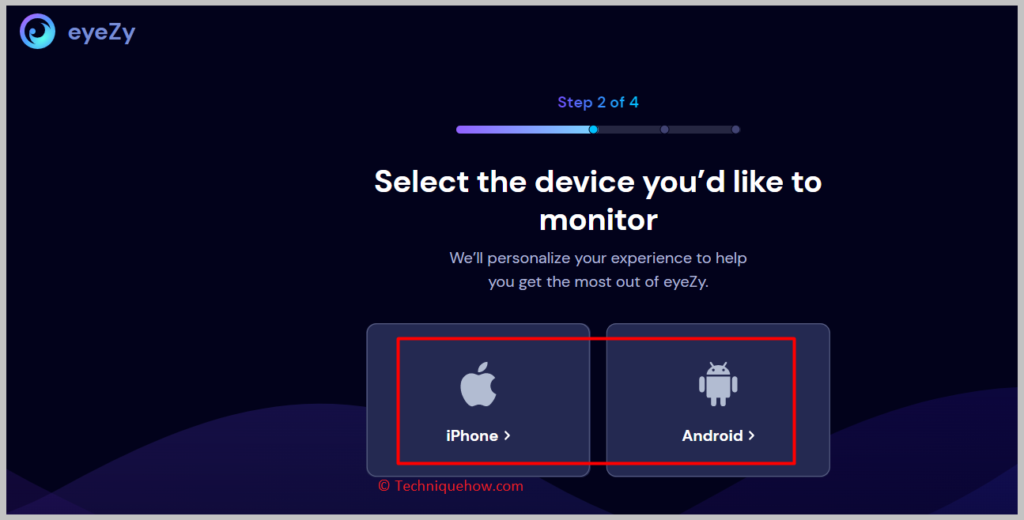 install eyeZy on the target